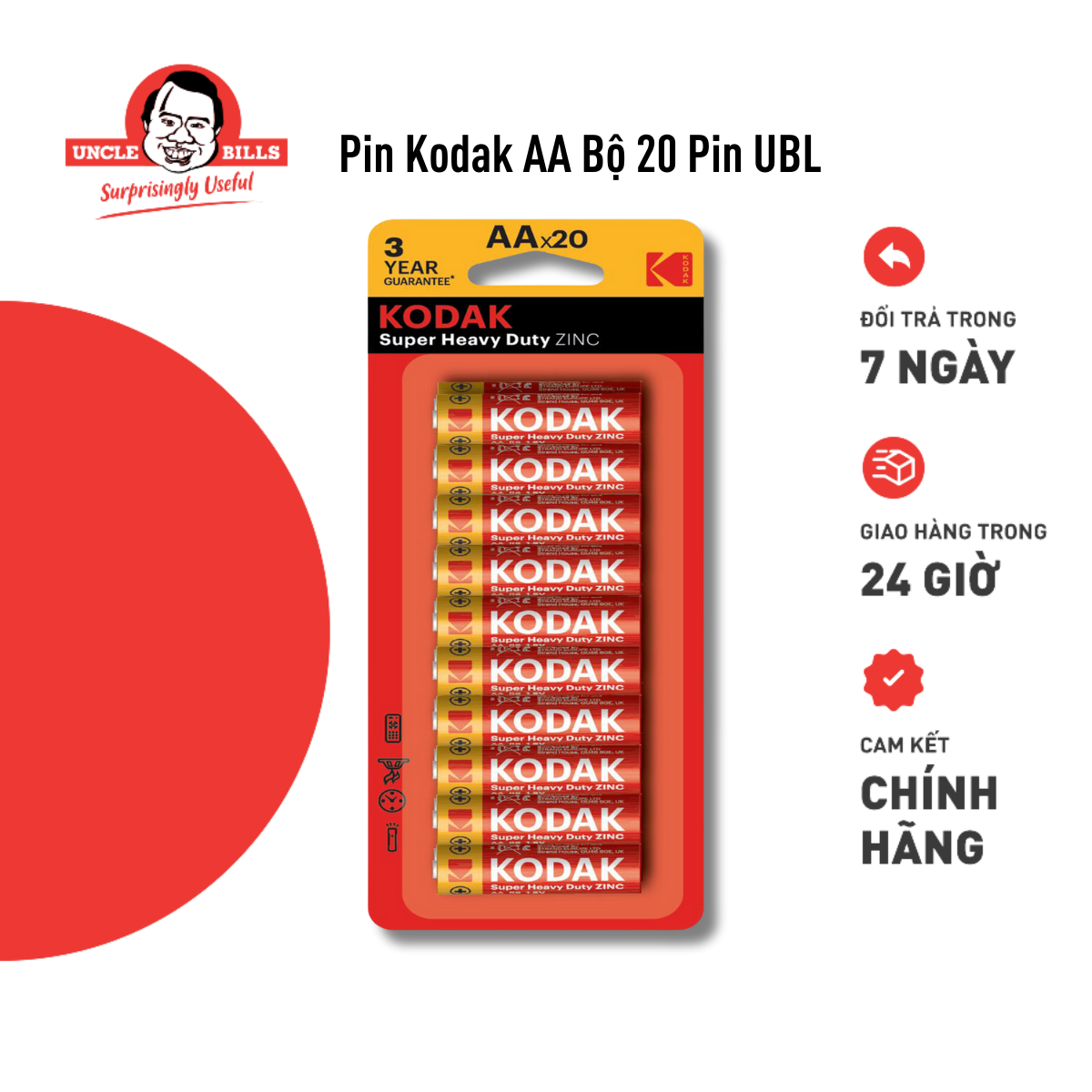 Bộ 20 Pin Kodak AA UBL IB0119
