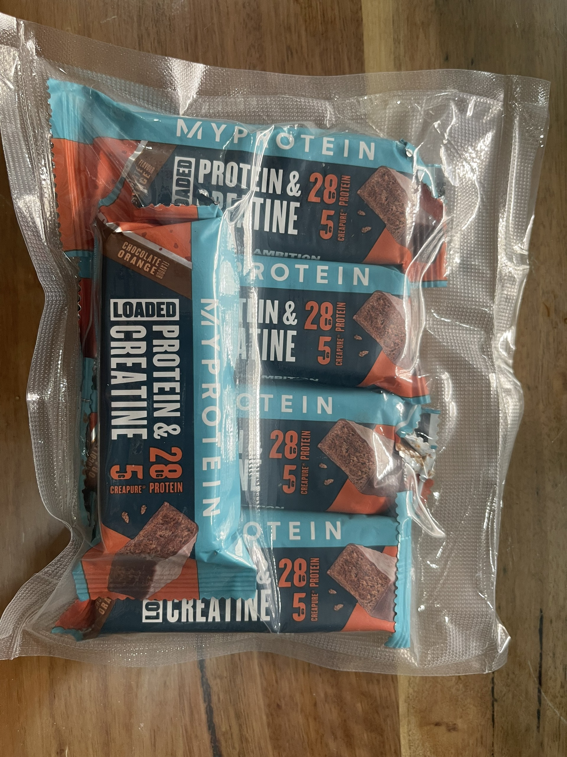 Combo 5 thanh protein bar Loaded Protein Creatine - MyProtein