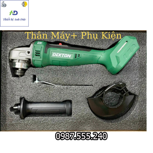 Thân máy mài dùng pin không than M21 Dekton AG100CP 3 cấp tốc độ