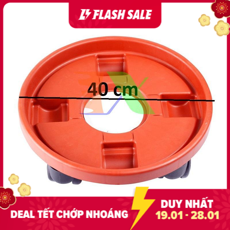 Shelf rack flower pot, flowerpot, peach, blueberries, apricot 4 wheel tdn-40 cm, đế potted plant 4 wheel