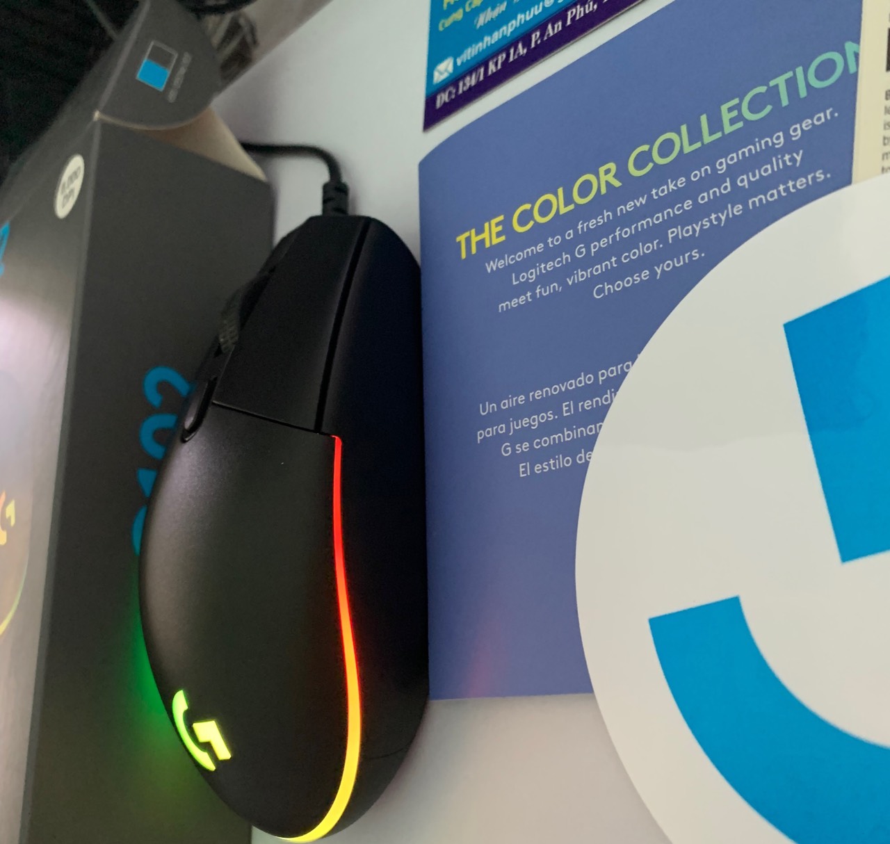 CHUỘT GAMING LOGITECH G102 ĐEN - 8000 DPI ( CHUỘT CHƠI GAME )