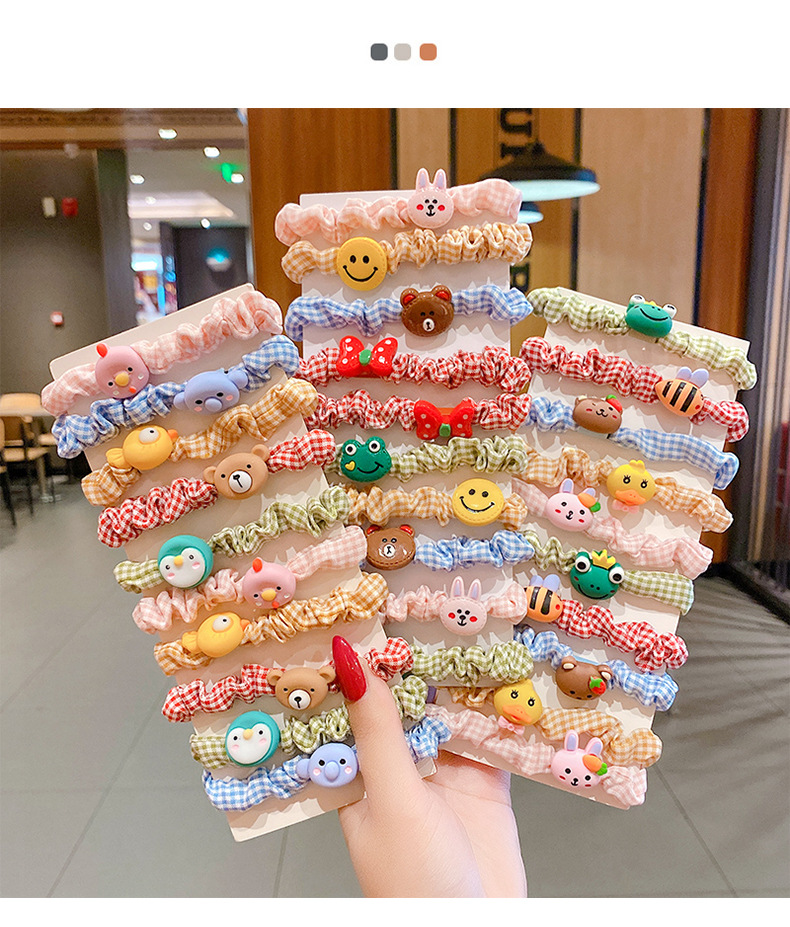 Dây buộc tóc, cột tóc scrunchies hoa quả dễ thương Hàn Quốc