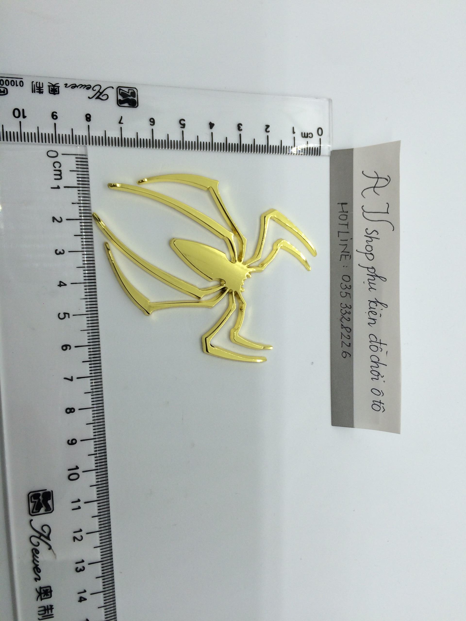 Miếng dán 3D hình nhện màu ĐEN