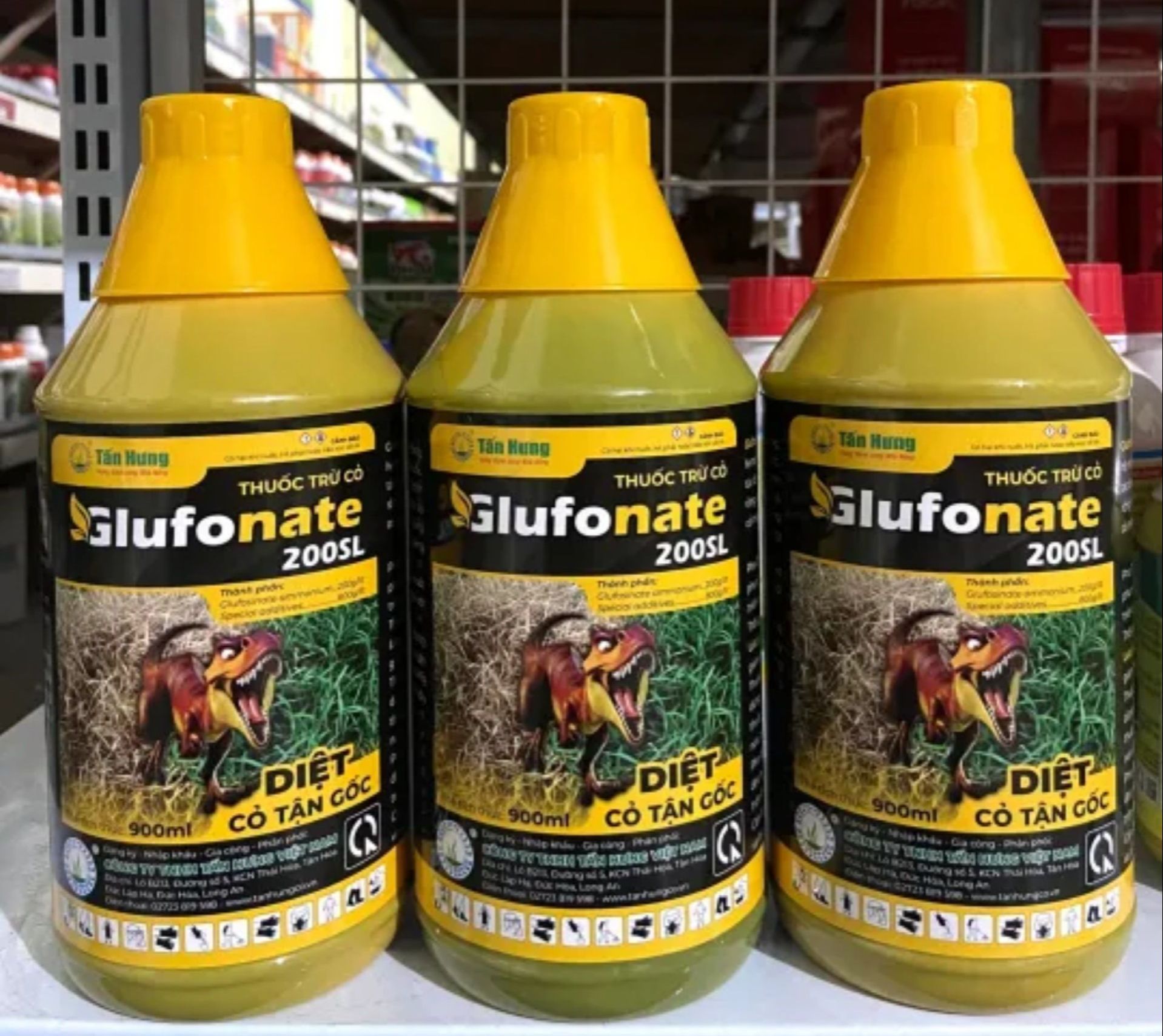Thuốc trừ cỏ Glufonate 200SL (chai 900ml - Can 4,5L) diệt cỏ tận gốc