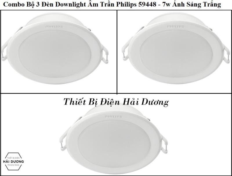 Combo Bộ 3 Đèn Led Downlight Âm Trần Philips 59448 MESON 105 7W - 59449 MESON 105 9W - 59464 MESON 125 13W - Công Nghệ Eye Comfor Bảo Vệ Mắt Độc Quyền của Philips