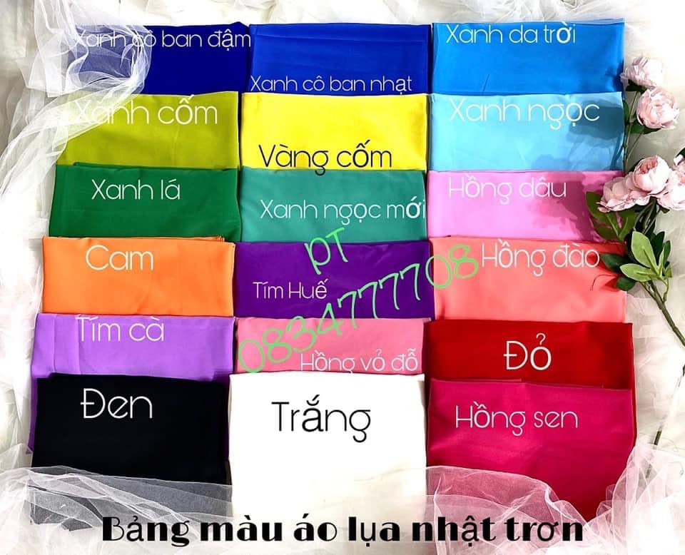 [BÃO SALE] Áo Dài Trơn Lụa Nhật Các Màu- Siêu Xinh