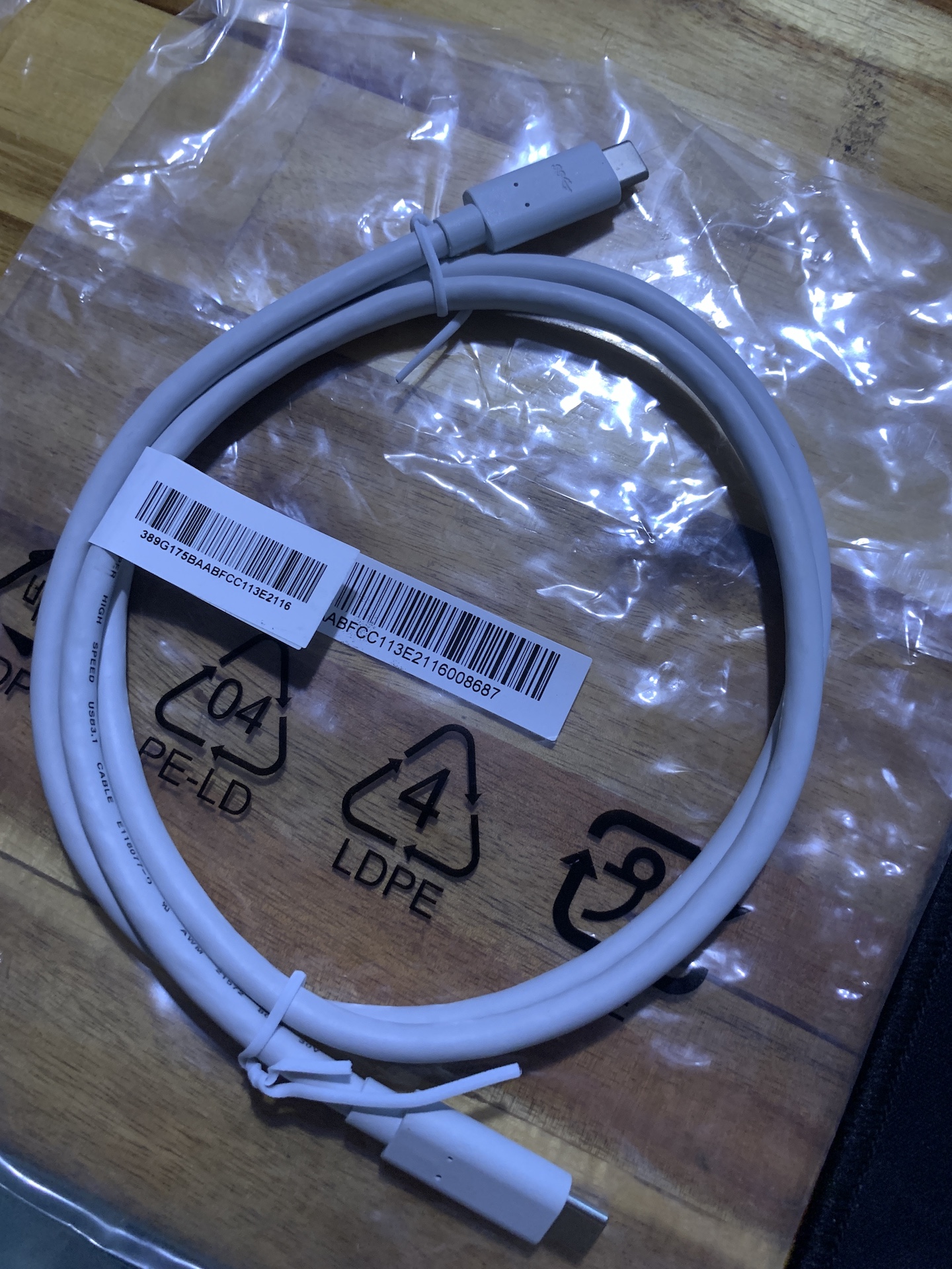 [Chính hãng] Cáp HP Thunderbolt 4 USB4 Type-C to C  40Gbps 240W 4K