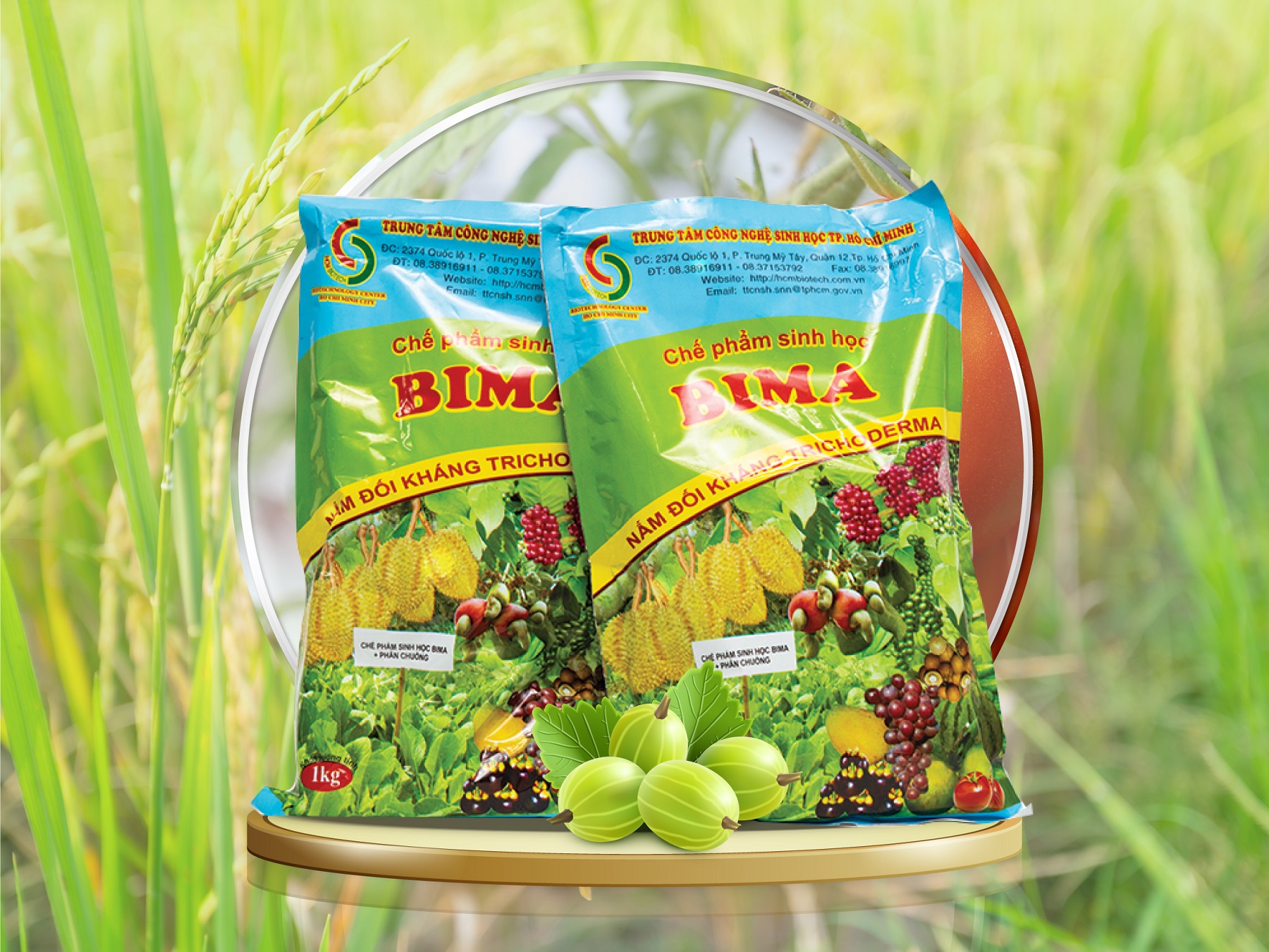 Chế phẩm sinh học BIMA chứa vi sinh vật có lợi TRICHODERMA tăng độ phì cho đất | Vạn Tín Store