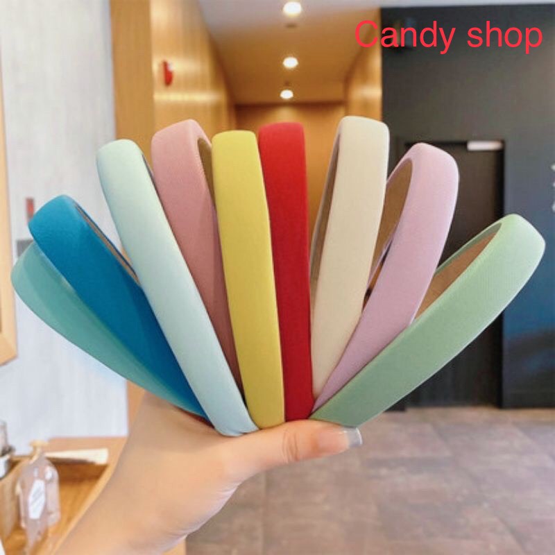 Băng đô bờm vấn trơn bản nhỏ cho bé