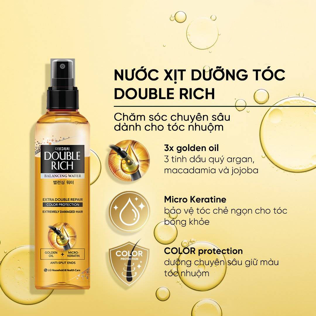 Nước Dưỡng Tóc Double Rich Óng Mượt 250ml