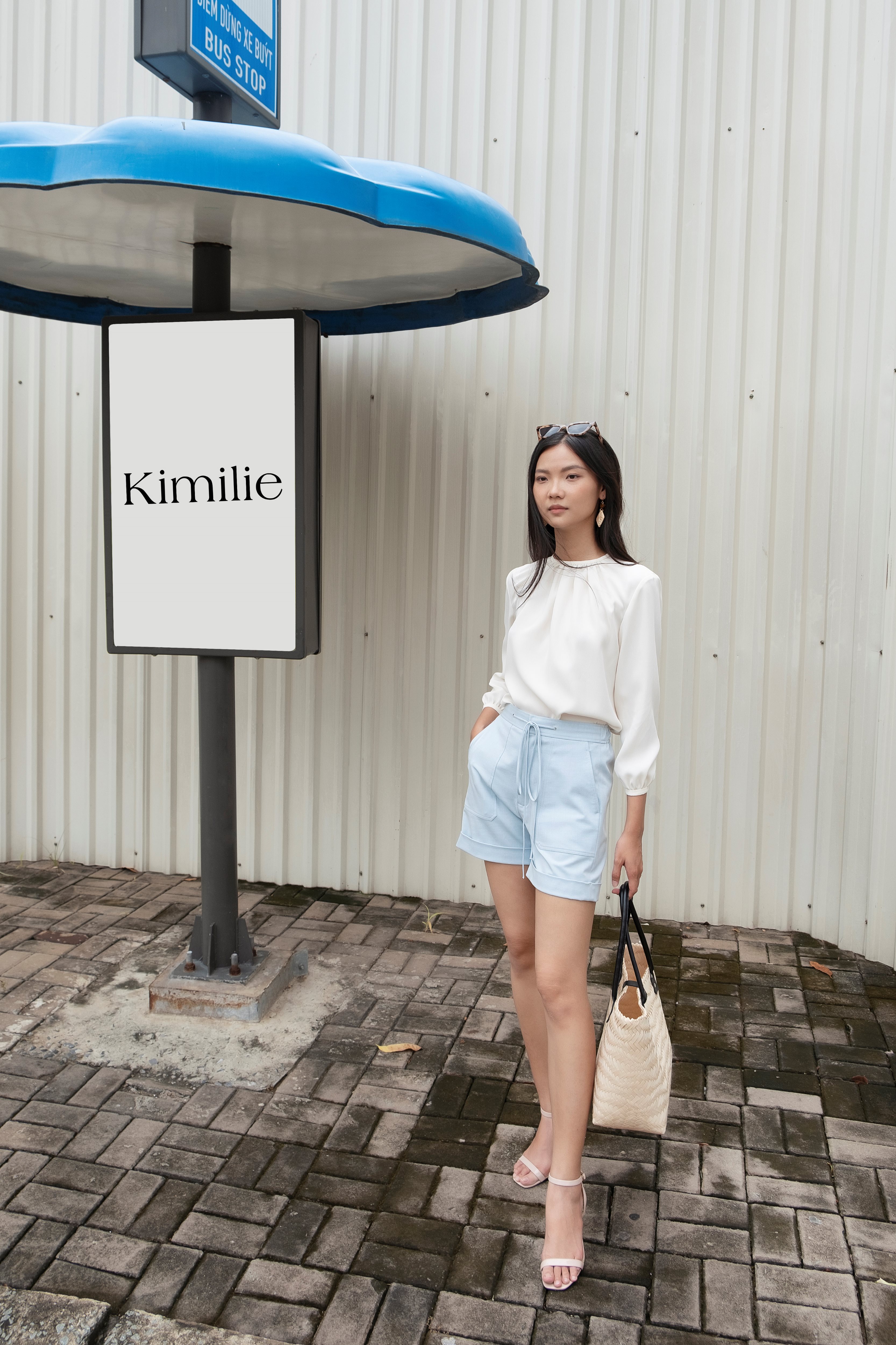 Kimilie - Áo Tay Dài Cổ Tròn Natalie
