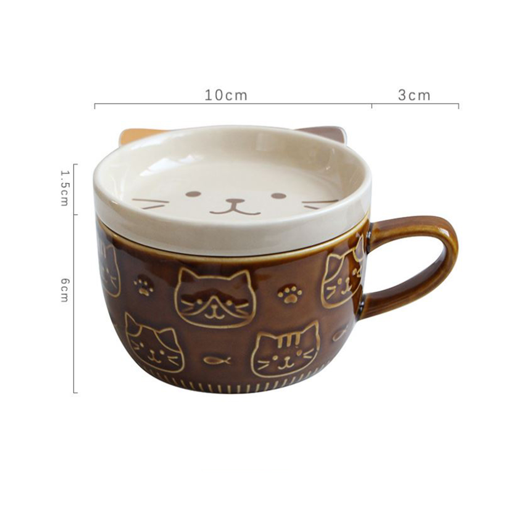 Ly, cốc gốm có kèm nắp đậy