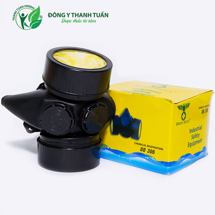 Mặt nạ phòng độc và bụi bẩn 2 phin lọc Green Eagle BB306