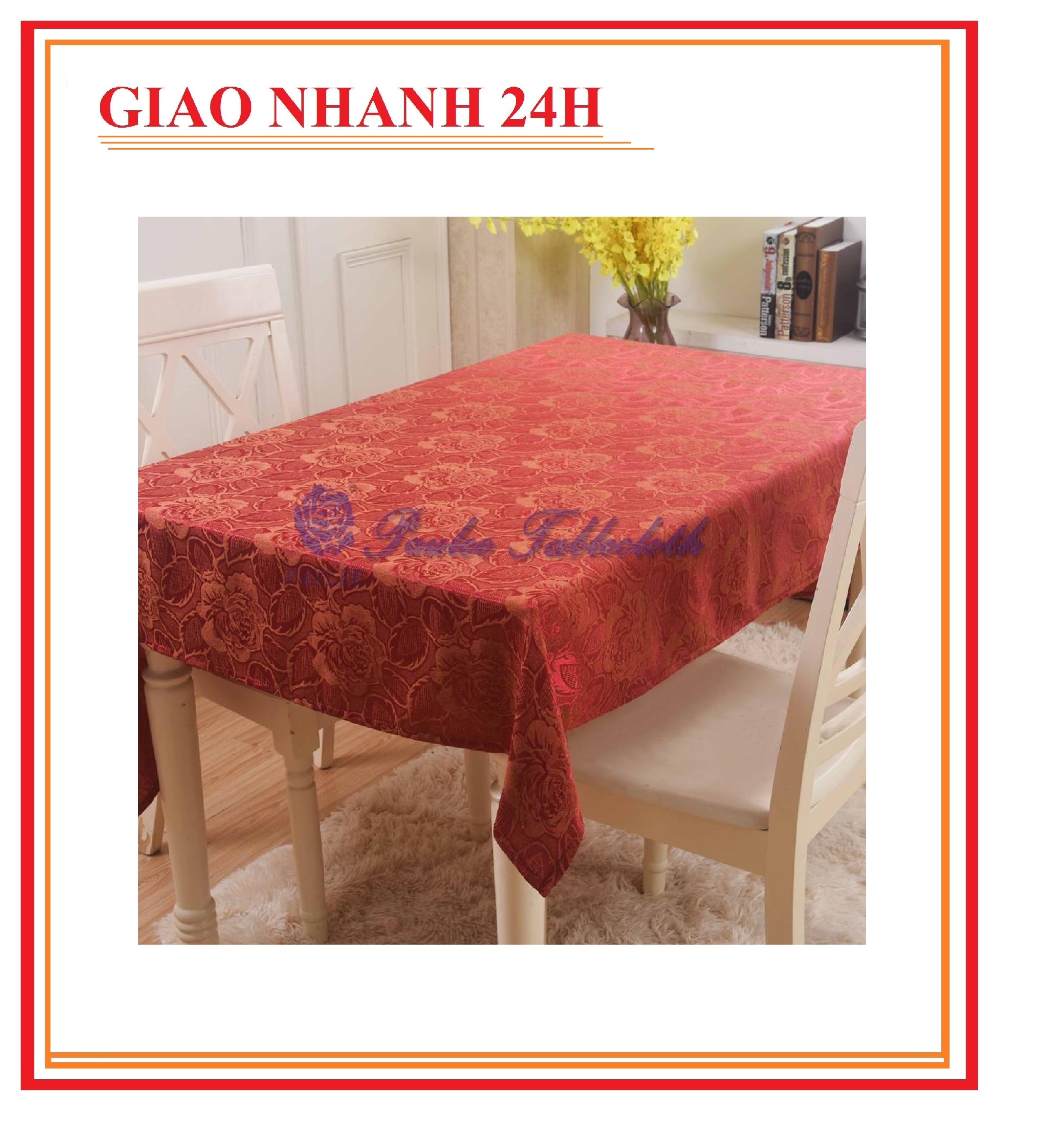 Table Cloth Wb 601 Brand Paulee (120 X 150cm) - Luxury Patterns - Polyester Fabric