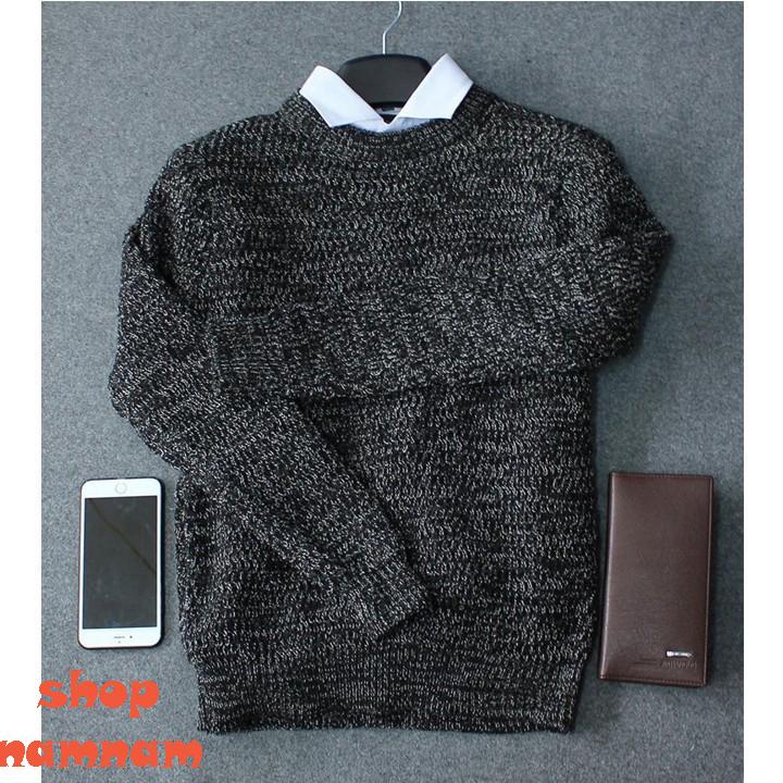 Áo len cao cấp nam màu đen