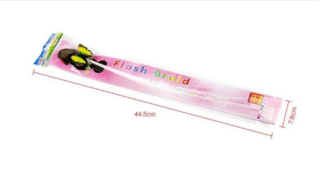 Combo 5 Đèn trang trí sợi quang flash tóc LED dây lụa Dạng kẹp tóc trang trí tóc đẹp