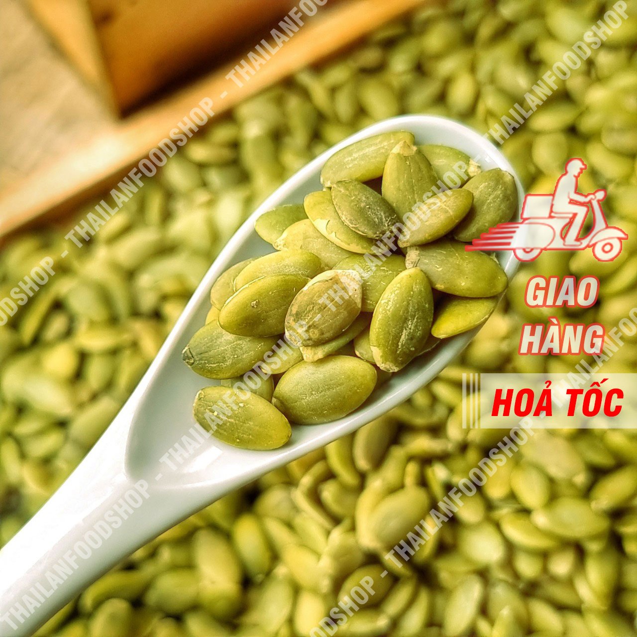 Nhân Hạt Bí Xanh ( Hạt Bí Tách Vỏ ) - Lon 500Gr