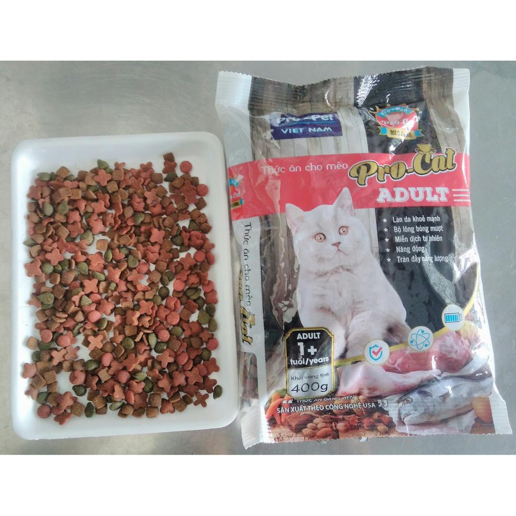 Hạt Cho Mèo Pro Cat 2Kg - Thức Ăn Cho Mèo Trưởng Thành Trên 1 Tuổi