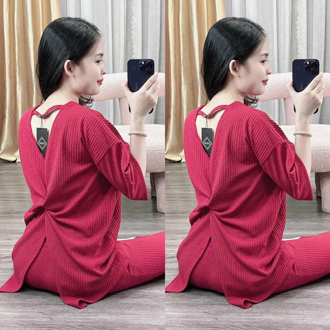 Set Đồ Nữ Quần Lửng Chất Thun Nhật Form Áo Rộng