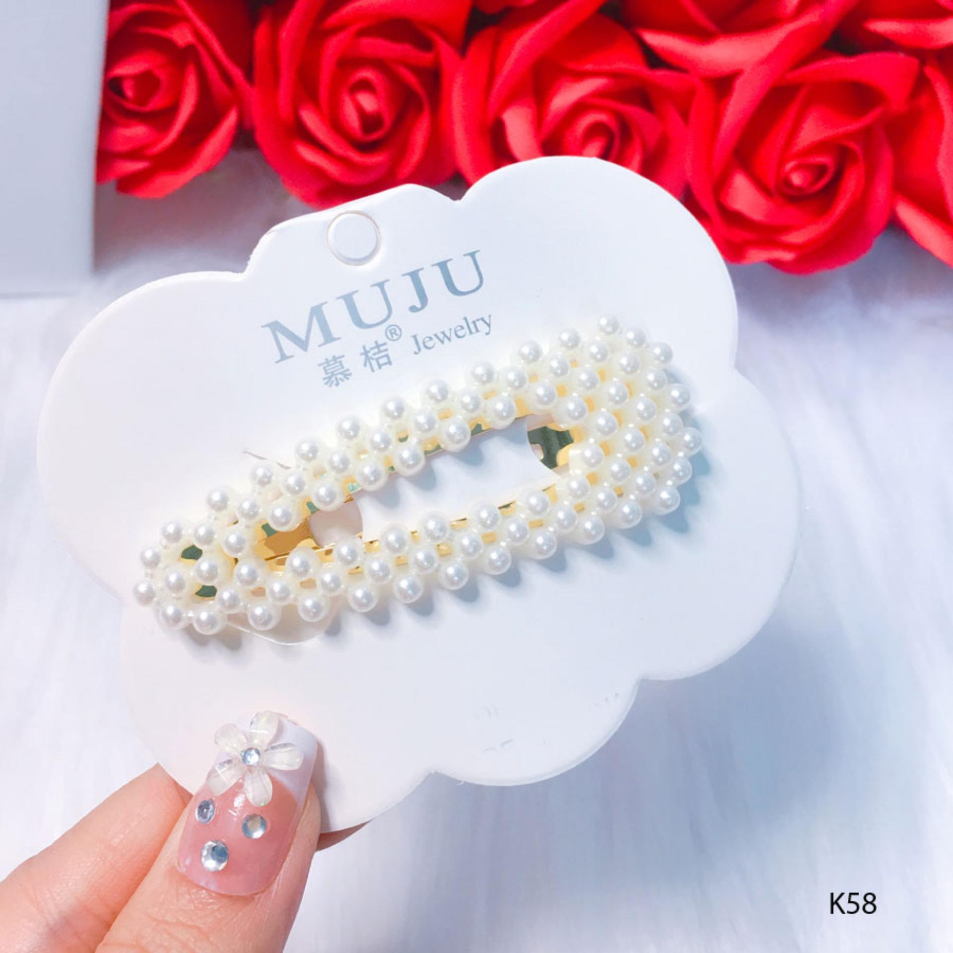 Kẹp tóc đính hạt siêu hot Hàn Quốc K58 - Long Tien