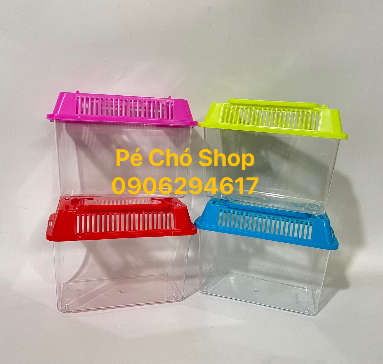 [HCM]Hộp Mika Nhỏ vận chuyển thú cưng bò sát(size dài 15cm rộng 7cm cao10cm)