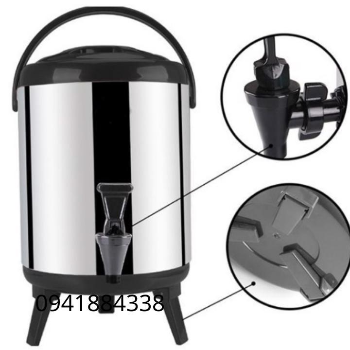 Bình Ủ Trà 3 Lớp Giữ Nhiệt Inox 8L