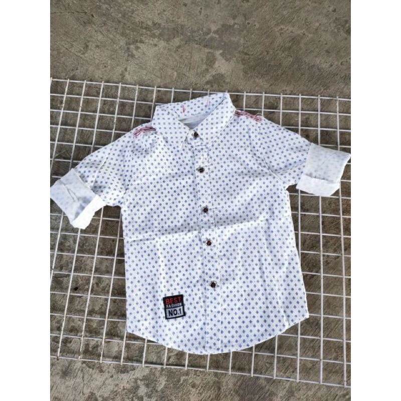 [Hoàn tiền 6%] Áo sơ mi dài tay cá tính phong cách cho bé trai 7-30kg