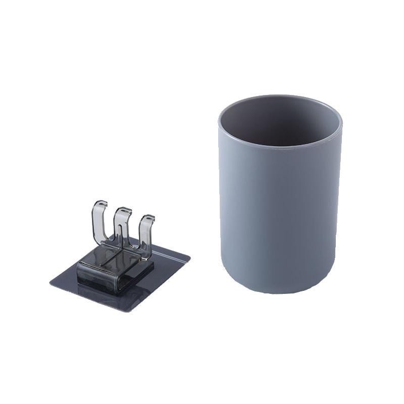 Cốc Đánh Răng Kèm Giá Treo Bàn Chải Và Úp Cốc Đánh Răng Dán Tường Siêu Chắc, Sử Dụng Miếng Dán 3M Siêu Dính, Không Cần Khoan Đục. Phụ Kiện Home 5216