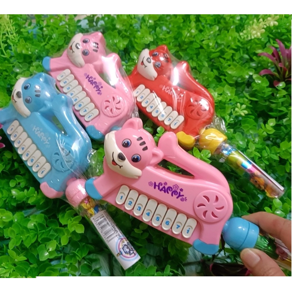 kẹo đồ chơi cây đàn piano phát nhạc