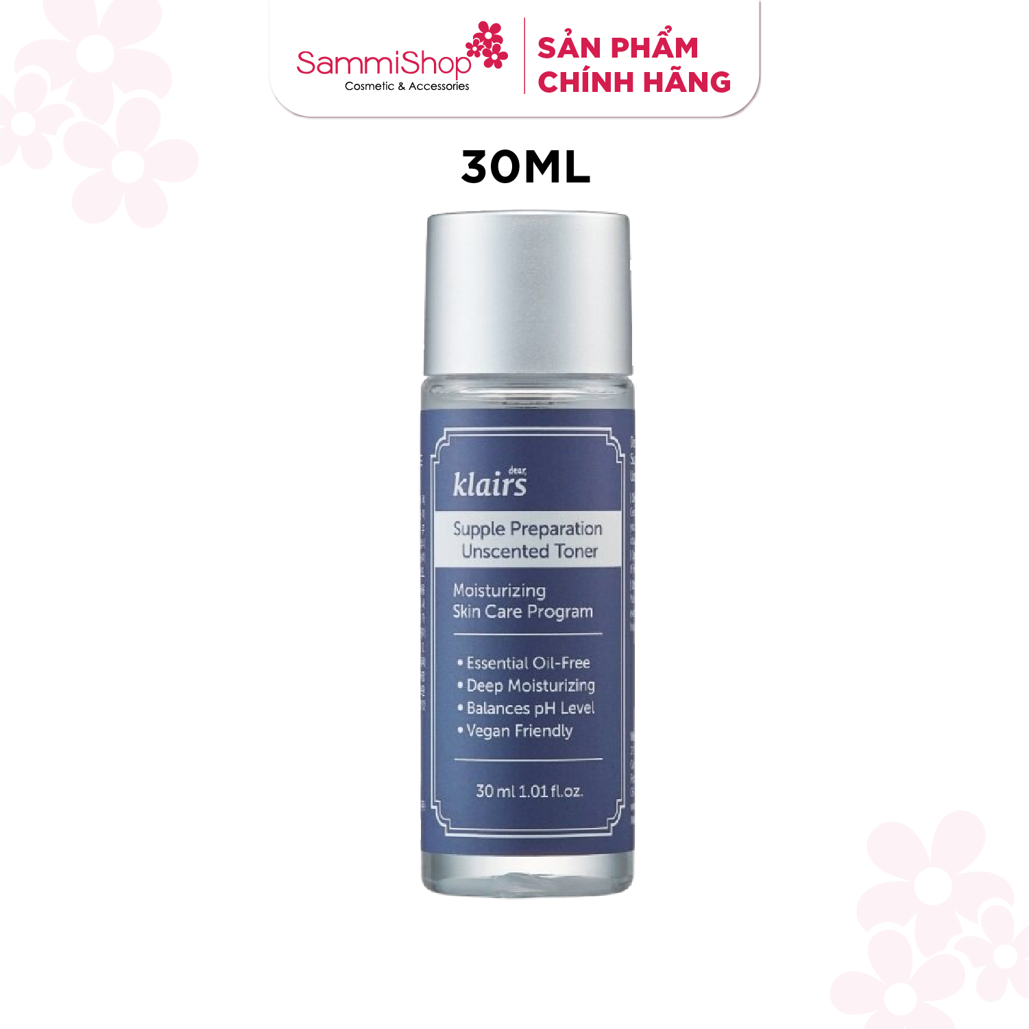 QT Dear, Klairs nước hoa hồng Supple Preparation Unscented Toner 30ml