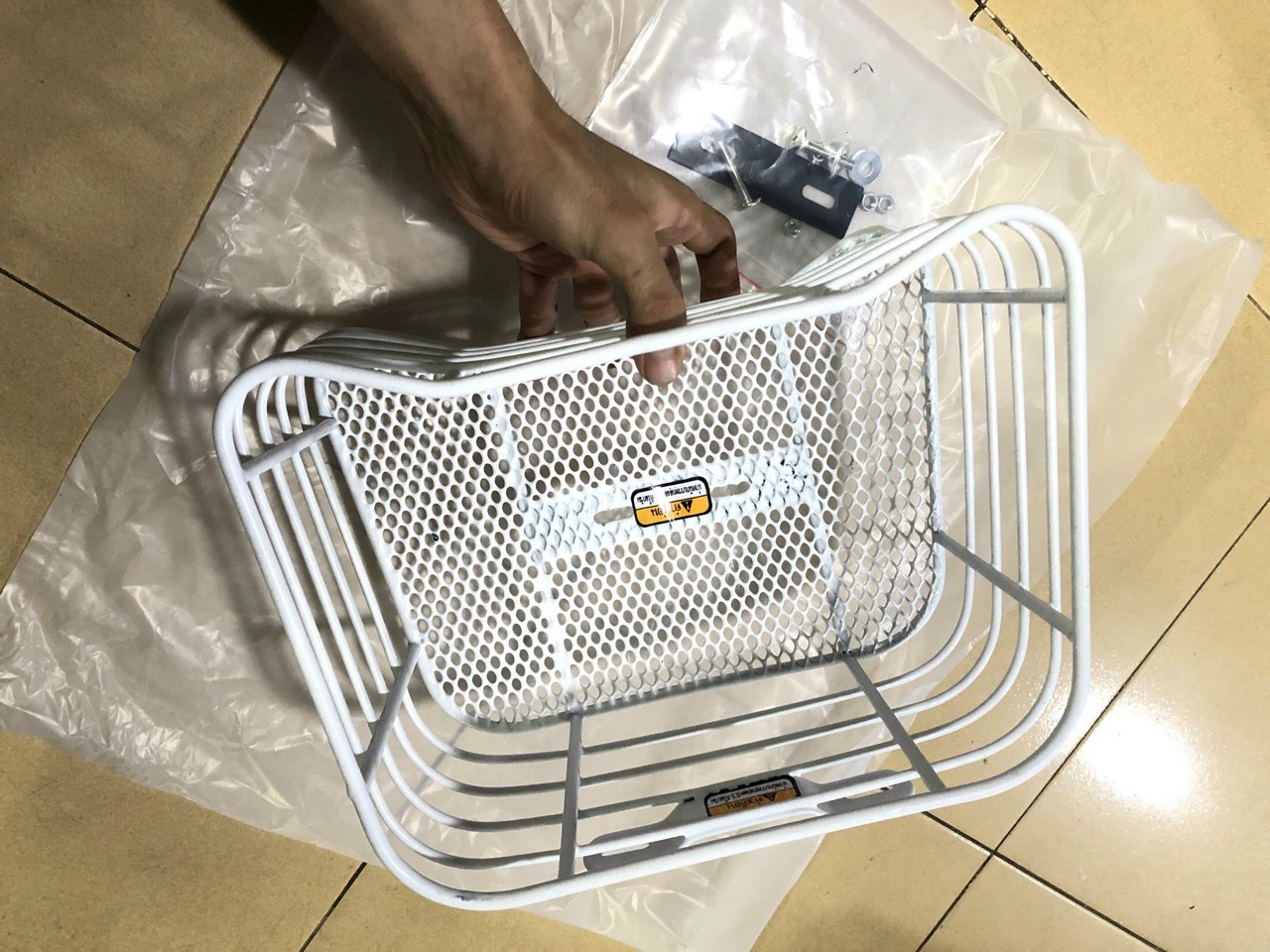 Square Scoopy Front Basket - Motorbike Basket