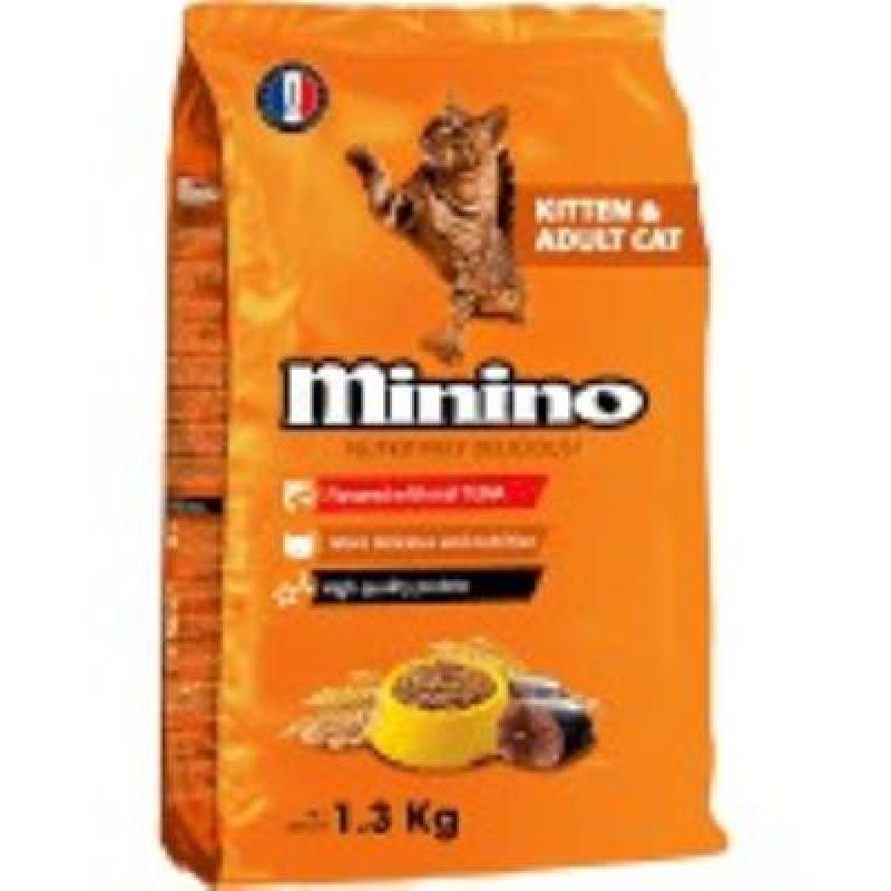 Thức Ăn Hạt Khô Cho Mèo Con Và Mèo Lớn Vị Cá Ngừ Minino 1.3kg