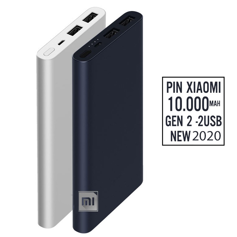 [HCM][MUA HÀNG TRỰC TUYẾN GIÁ TỐT] sạc dư phòng - Pin Sạc Dự Phòng Xiaomi Gen 2 -10000 Mah Bản Sạc Nhanh- Bảo Hành 12 Tháng