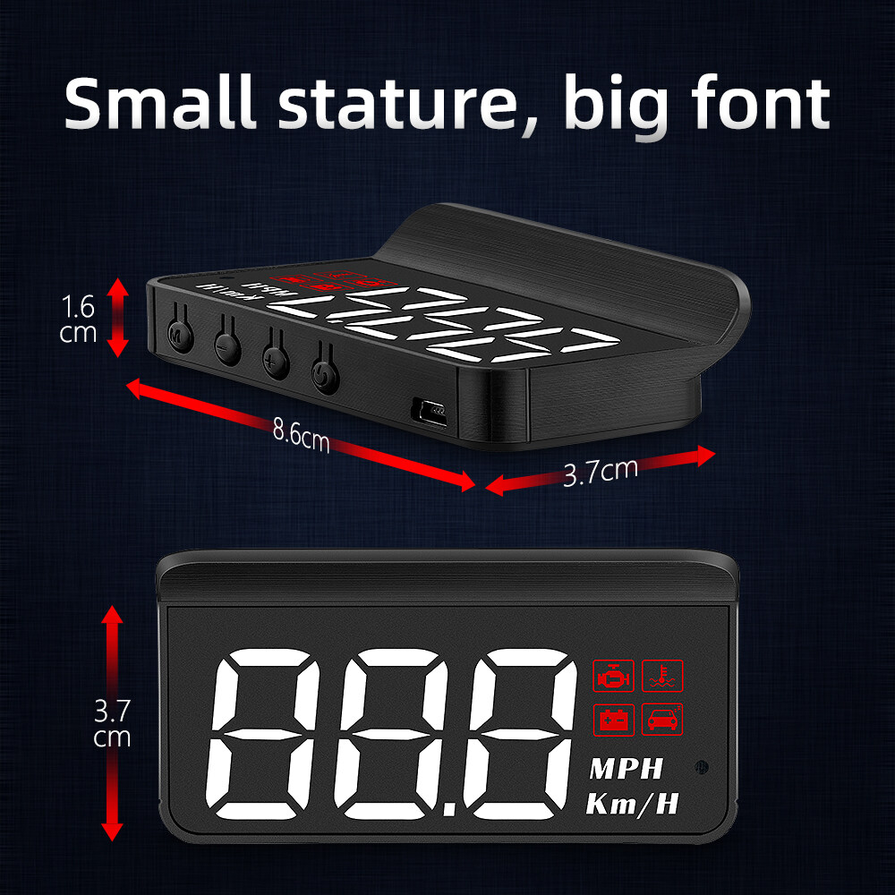 Màn Hình Hiển Thị Đầu Xe Ô Tô HUD OBD2 Máy Chiếu Điện Tử Quá Tốc Độ Màn Hình Độ Nét Cao, Phụ Kiện Ô Tô