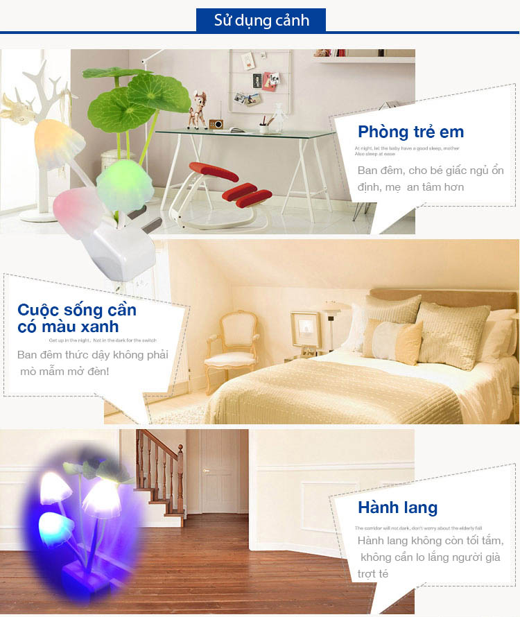 Đèn ngủ Led cảm ứng