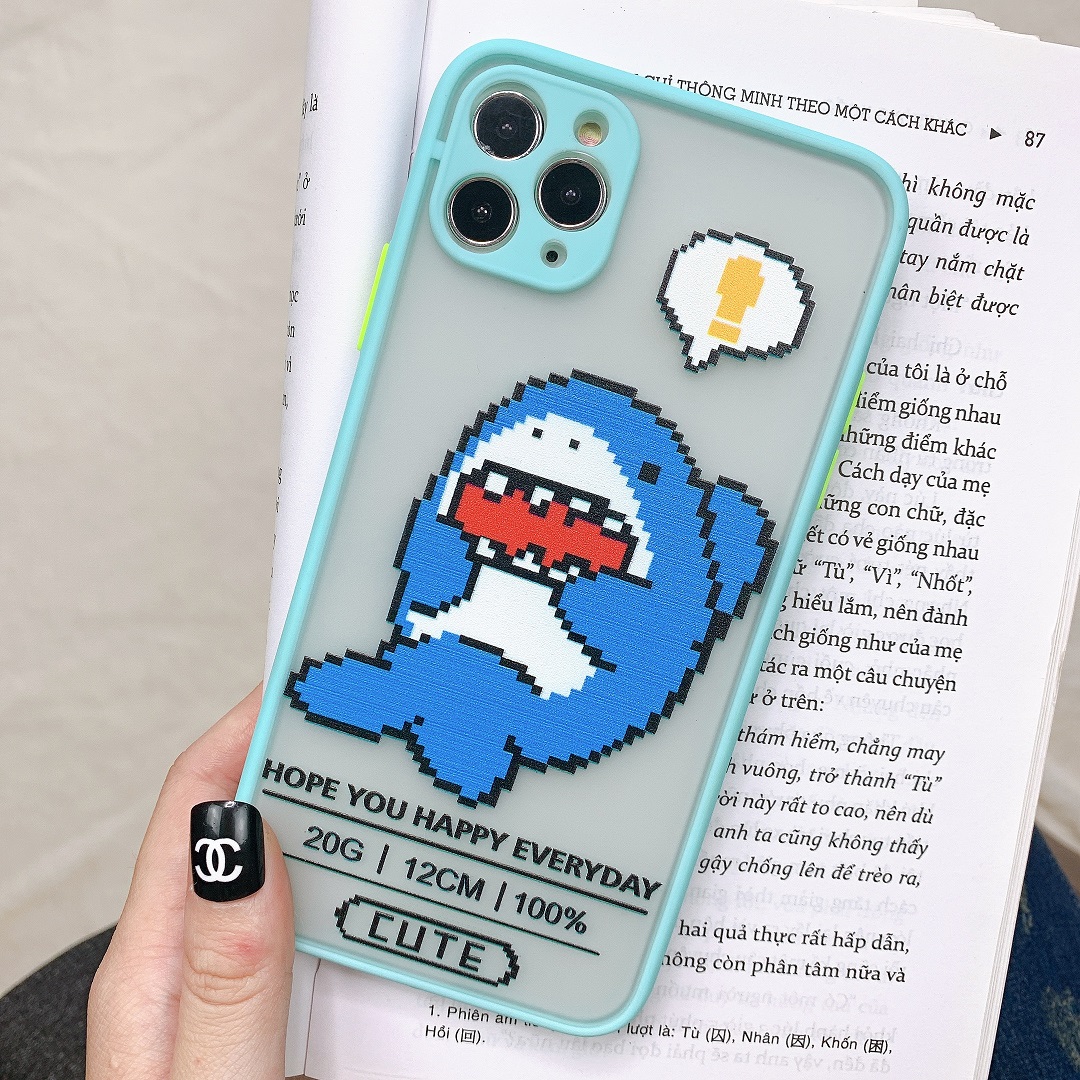 Ốp Lưng Nhám Chống Sock Va Đập Bảo Vệ Camera Happy Everyday