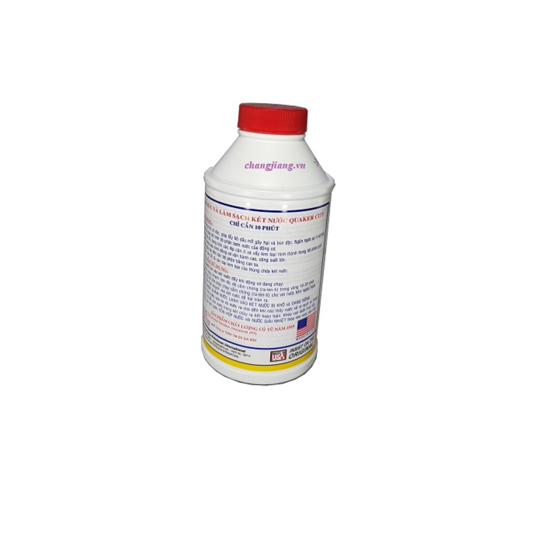Dung Dịch Súc Két Nước QUAKER CITY RADIATOR CLEANER USA 355ml