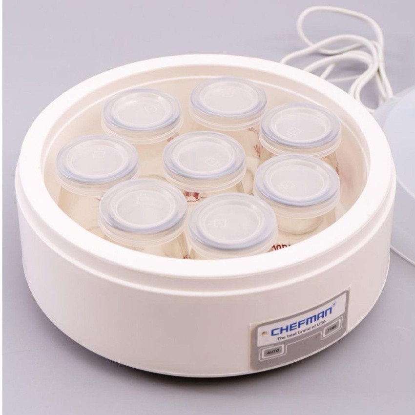 MÁY LÀM SỮA CHUA CHEFMAN 8 CỐC THỦY TINH CM-302T