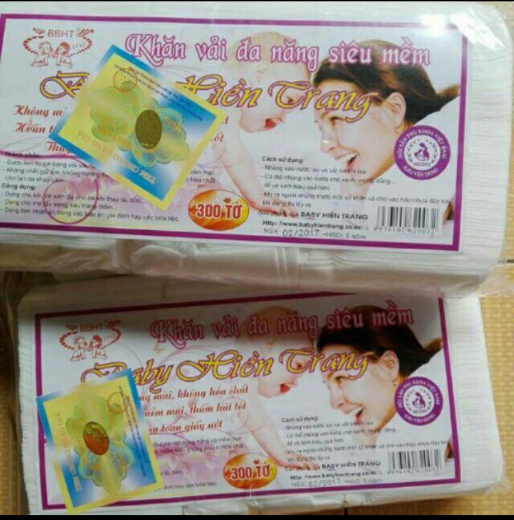 Khăn vải khô đa năng Hiền Trang 1 gói
