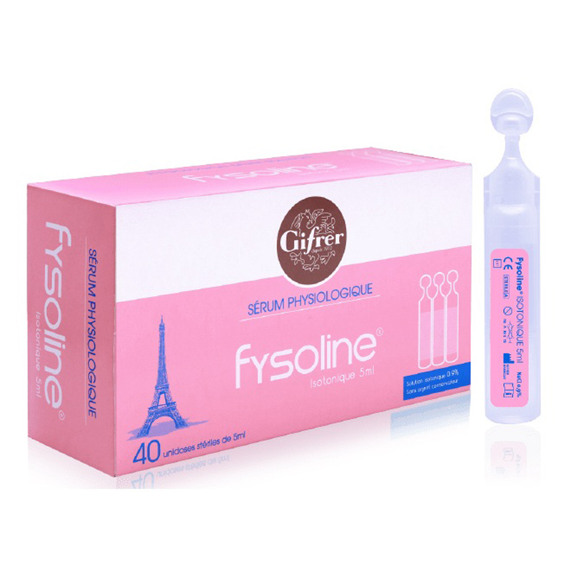 Fysoline - Nước muối sinh lý Pháp - Vệ sinh mắt, mũi, miệng cho bé