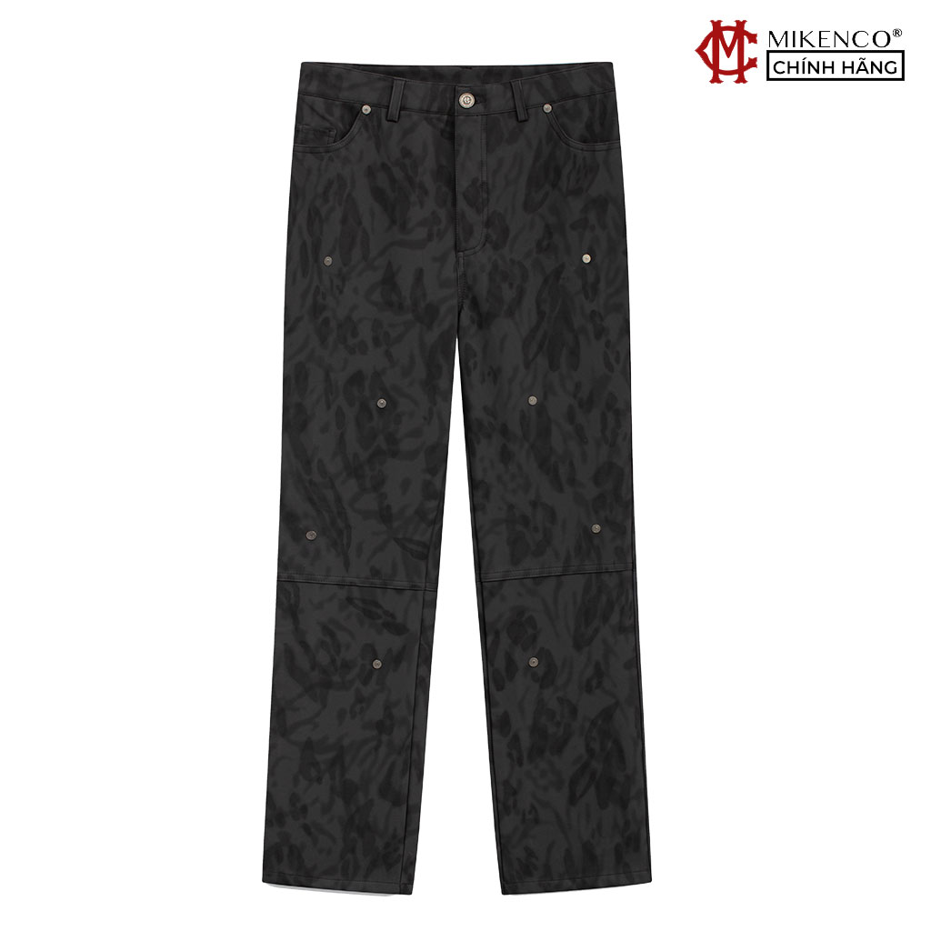 Quần dài nam MIKENCO Tumbled PU Trouser