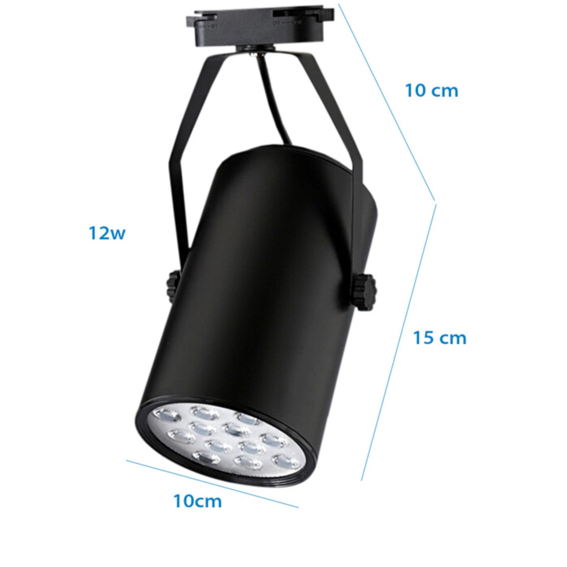 [HCM]Combo 2 đèn rọi ray 7w vỏ trắng/vỏ đen