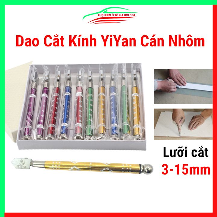 Dao cắt kính Yiyan cán nhôm cao cấp màu ngẫu nhiên