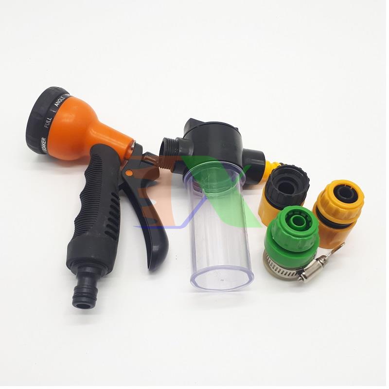 Nozzle spray watering plants 8 mode voi-n8t1, nozzle plastic car wash spray mist multifunction 8 in 1