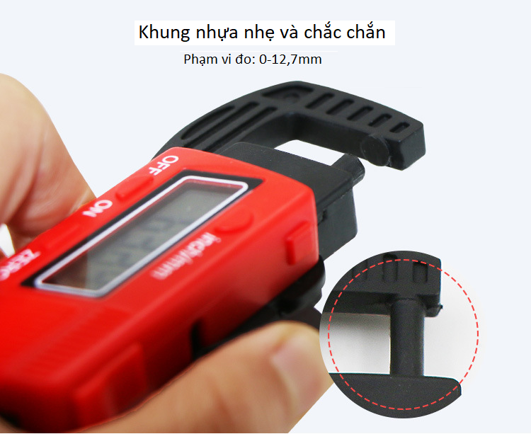 Thước kẹp điện tử mini 0-12,7mm ( CHÍNH XÁC CAO, SỬ DỤNG DỄ DÀNG )