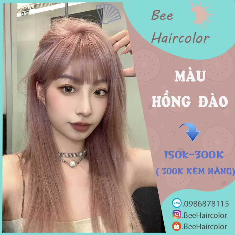 Thuốc Nhuộm tóc màu hồng đào