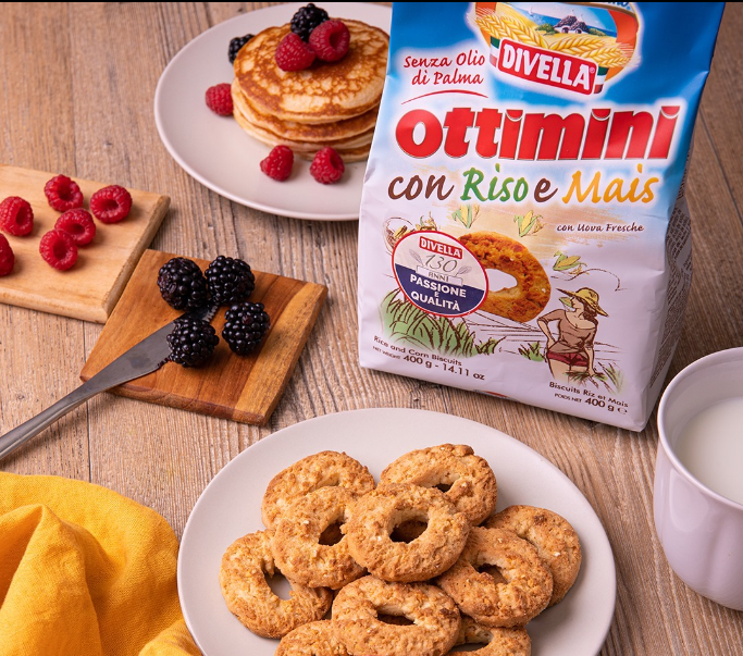 BÁNH QUY DIVELLA OTTIMINI RISO E MAIS 400Gr [Nhập Khẩu Ý]