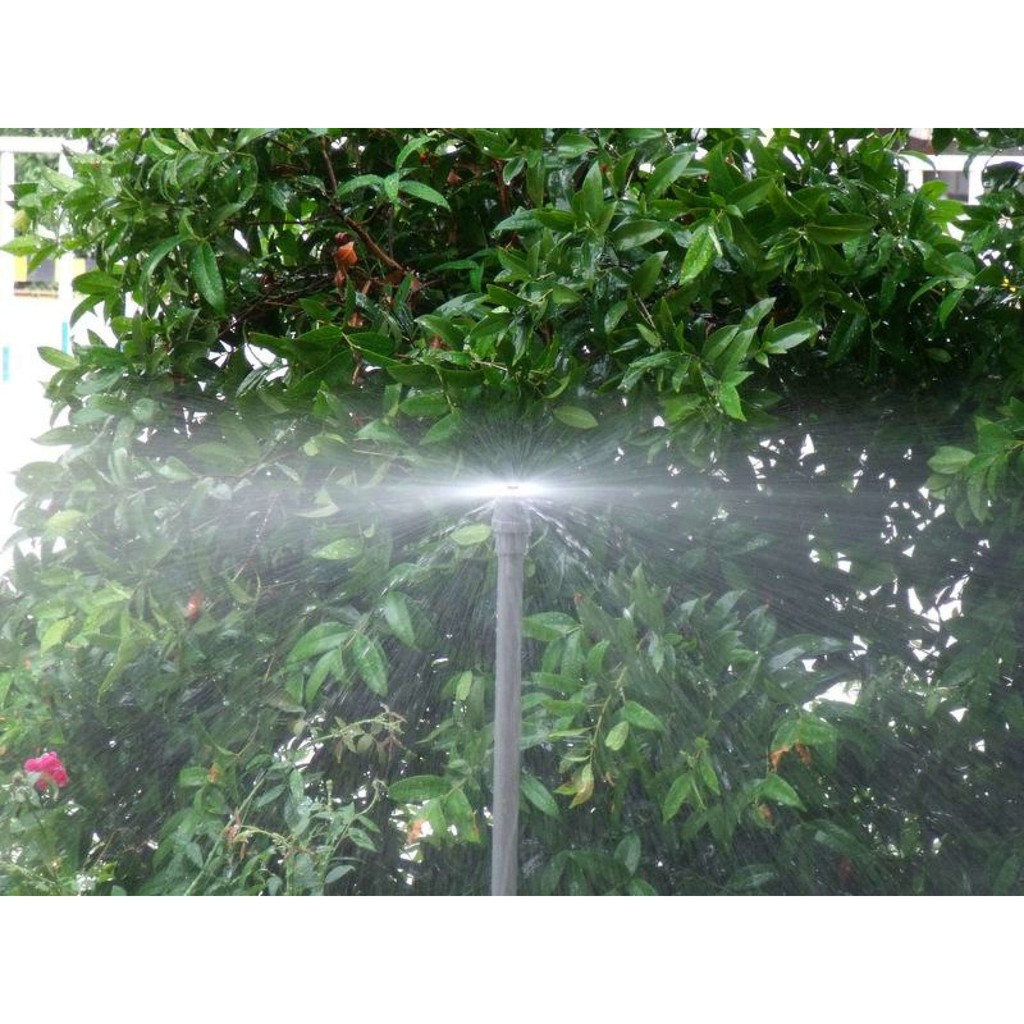 Bộ 10 đầu tưới phun mưa, tưới xòe 360° chân ren 21mm, thân nhựa đầu đồng