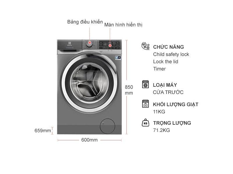 Máy giặt Electrolux EWF1142BESA 11kg