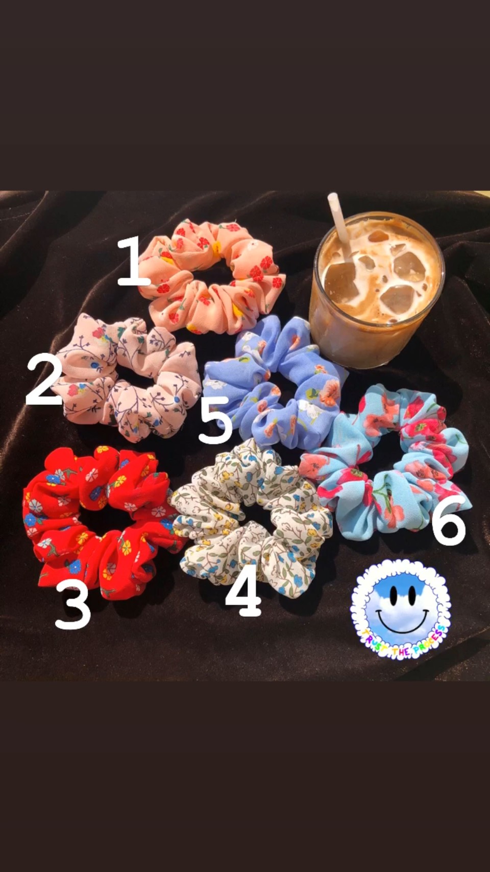 [HCM]COMBO 5 SCRUNCHIES HỌA TIẾT XINH XẮN HOTTREND